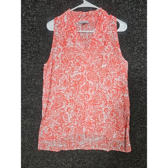 Floral And Ivy Women Blouse Polyester Sleeveless Spring Floral Medium M NWOT - Picture 2 of 7